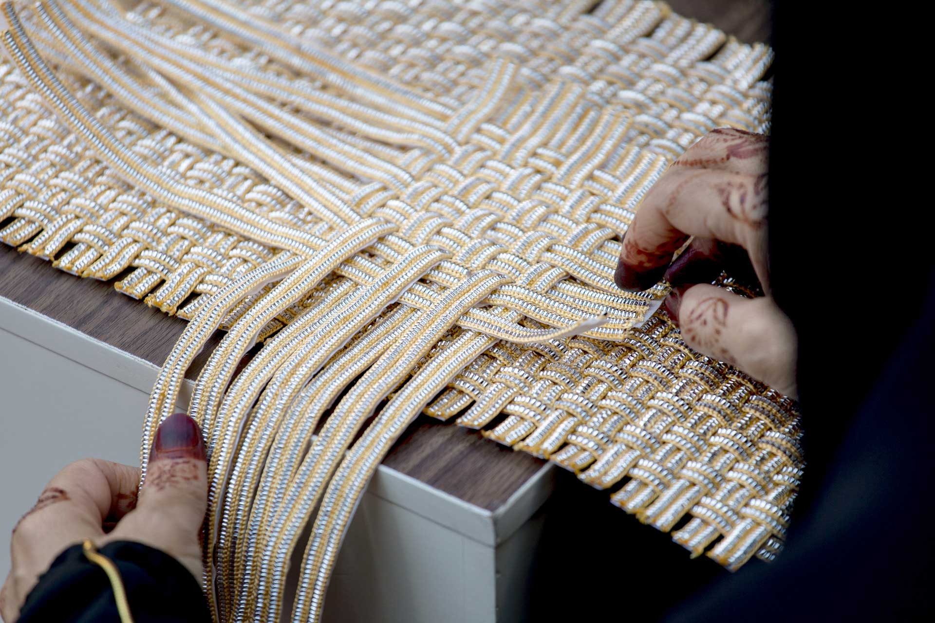 Women at work at the Al Ghadeer UAE Crafts centre